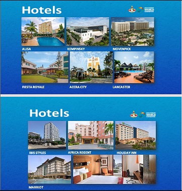 FGBMFI WORLD CONVENTION Accra Ghana JULY 13-15 2023 Hotels